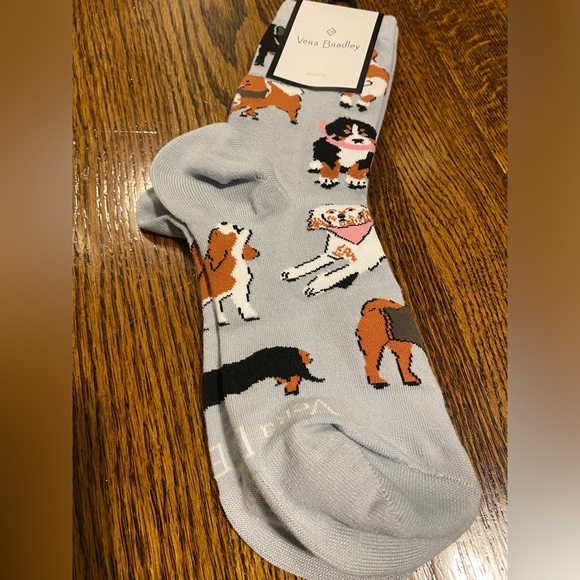 NWT Vera Bradley Dog Show Print Socks - Picture 2 of 4